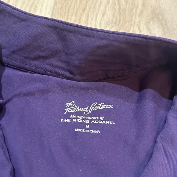 The Tailored Sportsman 1/4 Zip Sun Shirt Long Sleeve IceFil Mesh Riding M EUC - Picture 5 of 8